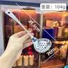 Concha para Panela Quente de Aço Inoxidável 304 Específica para Cozinha, Colher de Sopa Doméstica com Cabo Longo, Colher Escorredora, Colher Concha para Sopa de Restaurante