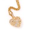 Collar Hip-Hop Colgante de Amor Creativo Personalizado Verano para Mujer Set de Cobre Zircón Joyería Estilo Ins Sentido de Alta Gama Nicho