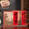 Caixa de Embalagem para Chá Pu'Er de Yunnan Caixa de Presente Bolo Qizi Chá Branco Velho de Fuding Árvore Antiga Bolo de Chá 357g Caixa Vazia