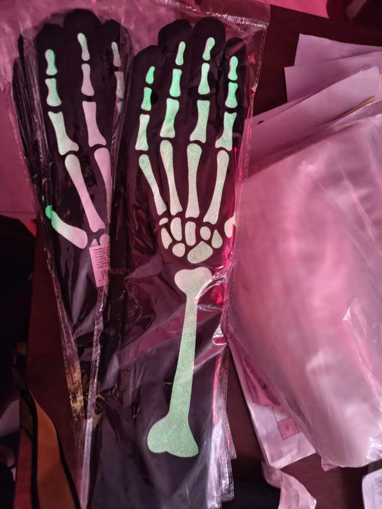 夜光骨架袜子手套4