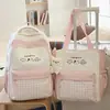 Mochila de Nuevo Estilo con Color Contrastante, Versátil para Estudiantes Universitarios, Bolsa Escolar Linda y Fresca para Mujeres, Mochila Ligera de Gran Capacidad para Viajes Diarios Casuales