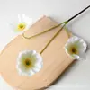 Flores de Amapola Artificiales Simuladas de 3 Cabezas, Adornos de Flores Artificiales de Alta Gama, Ramos para Sala de Estar, Decoraciones para Mesa de Comedor, Adornos de Boda, Fotografía