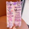 Accesorios para el cabello de Kuromi Clips para el cabello de niños Ligas para el cabello de niñas Diademas Ligas de goma Pasadores para el cabello de bebé Accesorios para el cabello de niñas pequeñas Clips en U Flequillo