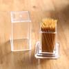 Caja de palillos en forma de huevo para el hogar, sala de estar, acrílico transparente, soporte para palillos engrosado, restaurante, hotel, caja de palillos creativa, linda