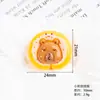 Accesorios de resina partes de dibujos animados oso lindo comida DIY pegamento de crema imanes para refrigerador pegatinas para funda de teléfono accesorios