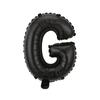 Balão de letra preta de 16 polegadas US Edition Thin Body Aluminum Film Balloon Pure Black Digital Balloon Aluminum Foil Party Decoration Arrangement