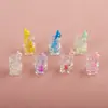 Taza de bebida de jugo de oso de simulación, accesorios para teléfono móvil de resina, accesorios para el cabello, pasador, caja de papelería, accesorios para joyería DIY