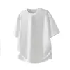 Camiseta Minimalista de Manga Corta Estilo Americano de Gama Alta para Hombre, Nuevo Modelo Primavera/Verano 2026, Corte Holgado Texturizado, Top Moda Old Money, Al Por Mayor