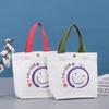 Bolsa de Lona Impressão de Logo Publicidade Impressão Colorida Lona Presente Compras Dobrável Fivela Oculta Produção de Sacola de Embalagem