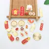 Accesorios Populares de Joyería DIY para Año Nuevo: Cabeza de Dragón Paz y Bendición Joyería Hecha a Mano DIY, Accesorios de Joyería DIY Esmaltados Estilo Chino