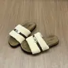 Pantuflas peludas de suela gruesa para mujer, adecuadas tanto para otoño como para verano, estilo Birkenstock, nueva colección 2026, muy elegantes, pantuflas de algodón afelpado, sandalias casuales