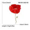 Broche de Flor de Rosa de Moda y Dulce, Broche de Accesorio de Ropa para Mujer Sencillo y Versátil de Nicho: Br3860
