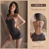 Pijamas Sexy Feimu, Lencería, Uniforme, Camisola de Seda de Hielo, Vestido Bodycon, Medias, Ropa Sexy Seductiva y Pura para Mujer