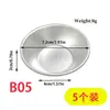 Forma Redonda de Borda Arredondada com Fundo Plano para Pastel de Nata Português, Bolo de Arroz Cozido no Vapor, Pão Cozido no Vapor, Bolo em Tigela, Bolo Pequeno, Copo para Pastel de Nata B05 B13 Transfronteiriço