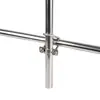 Perno de Acero Inoxidable 304 de Doble Forma de U Abrazadera Doble Abrazadera Cruzada Abrazadera para Tubo de Vallas Publicitarias Abrazadera Cruzada para Tubo para Granjas