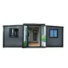 Casa modular expandible plegable exportable para camping al aire libre y uso de oficina, casa prefabricada tipo contenedor expandible de doble ala