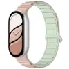 Adequado para Pulseira de Silicone Magnética Xiaomi Mi Band 11 com Padrão em Forma de I Fivela Clássica Pulseira Bicolor 8/9/10 Pulseira de Relógio