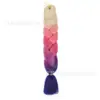 Fibra química de tres colores, cuatro colores, cinco colores, degradado, seda de alta temperatura, trenza grande, trenza jumbo, trenza burbuja, material para trenzas de cabello