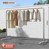 Secador de Roupas de Tubo de Aço de Chão para Exterior Espessado para Casa Varanda Quarto Pendurar Roupas Simples Tipo Barra Horizontal Secador de Roupas