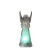 Transfronteiriço Novo Cor Quente Colorido Luminoso Anjinho Acrílico Cristal Anjo Enfeites Anjo de Natal Luz Noturna de Anjo