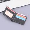 Billetera Corta para Hombre Billetera para Hombre Billetera Doble Bolsa para Dólares para Hombre Billetera Plegable Cuero Suave para Estudiante