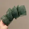 Presilha banana plissada de chifon, presilha vertical, presilha de garra de verão de alta qualidade, presilha para rabo de cavalo na nuca, presilha de cabelo elegante e delicada