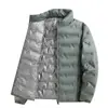 Chaqueta de plumón auto-calentable de grafeno transfronteriza para hombre, M-8XL, chaqueta de plumón de pato blanco cálida de invierno ligera