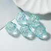 Cuentas Esmaltadas Degradadas con Agujeros, Accesorios de Camelia Coloridos Transparentes, Cadenas Coloridas de Teléfono Móvil de Rosa, Joyería de Cuentas