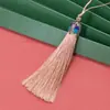Corona de Cloisonné Borla Oreja Hielo Suave Seda de Hilo Ropa para Oreja Marcapáginas Peine Colgante
