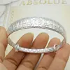 Pulseira Estilo Étnico Miao Prata Dragão e Fênix Céu Estrelado Sorte para Mulheres, Pulseira Nobre Dama Banhada a Prata Imitação, Pulseira de Prata Miao Atacado