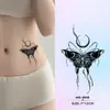 Hermosas Calcomanías de Tatuaje Herbales de Mariposa, Base de Jugo, Impermeables, de Larga Duración, Sexys, Dulces y Geniales, para Niñas, Clavícula, Tatuajes de Brazo, Frescos y Sencillos