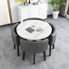 Juego Simple de Mesa y Sillas para Recepción, Mesa de Negociación, Mesa y Sillas para Recepción de Tienda de Uso Comercial, Mesa Redonda Pequeña para Oficina y Ocio