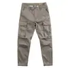 Pantalones de trabajo para hombre, estilo coreano, pierna recta, corte holgado, adecuados para el trabajo y el uso casual, colección de verano, diseño simple, múltiples bolsillos, ropa de trabajo para hombre