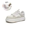 Zapatos Blancos de Piel Genuina para Mujer 2026 Otoño Zapatos Deportivos de Plataforma Gruesa para Dama Moda Casual Zapatos para Mujer Zapatos Versátiles para Mujer