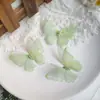 Pacote com 3 Borboletas de Tule 3D de Camada Dupla de 5cm para Acessórios de Cabelo DIY Feitos à Mão, Materiais de Decoração, Brincos de Maquiagem Facial Estilo Antigo Hanfu