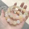 Pulsera de Jade Verde y Jade Blanco, Pulsera de Cuentas Redondas de Jade Afgano Color Agua Clara, Pulsera de Cuentas de Buda Multi-Gema Rosa Raíz de Loto