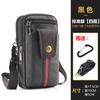 Riñonera de Cuero Genuino para Hombre Bolsa para Teléfono Móvil Multifuncional Bolso Cruzado Ropa de Trabajo para Exterior Cinturón Bolsa Colgante de Cintura Bolsa de Cuero Vacuno