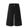 Pantalones de chándal cortos holgados unisex de verano estilo retro americano C895 de alta gama, versátiles, de color liso para hombre