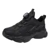Comercio exterior transfronterizo zapatos para niños zapatillas infantiles cuero blanco zapatillas de correr para niñas hebilla giratoria zapatos de estudiante