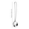 Colher Pequena Especial para Cozinha Aço Inoxidável Colher de Café Colher Criativa Colher Redonda Pequena Mini Colher 8cm Porta-Sal Colher para Temperos