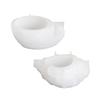 Molde de vela de espelho de concha listrada com bolinhas onduladas faça você mesmo, molde de cimento de gesso, recipiente de vela criativo, ornamentos, molde de silicone