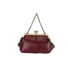 Bolsas, Bolsas Transversais, Bolsas de Ombro Versáteis de Alta Qualidade para o Dia a Dia Feminino, Bolsas Estilo Concha com Fecho de Clipe Retrô, Alças de Ombro Largas, Bolsas Femininas