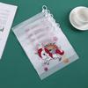 Bolsa con Cierre de Tirador Escarchada Dibujo Animado Unicornio Transparente Bolsa para Documentos Bolsa de Almacenamiento con Anillas Estudiante Creativo Oficina Papelería Estuche para Bolígrafos