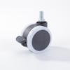 Rueda de freno universal roscada de 2,5 pulgadas para silla de oficina, mueble, gabinete, polea, rueda de borde silencioso, venta al por mayor de fábrica