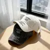 Boné de Baseball de Algodão Lavado Estilo Americano para Mulheres, Proteção Solar ao Ar Livre, Aba Curva, Letras Bordadas, Casual Versátil Novo Estilo