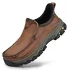 Tienda Independiente de Amazon Nuevos Zapatos de Cuero para Hombre Mocasines Slip-On sin Manos Zapatos Casuales Deportivos para Senderismo al Aire Libre