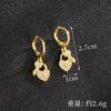 Vietnam Arena Oro Nueva Entrada Estilo de Lujo Color Circonia Diamante Candado de Amor Llave Cobre Chapado en Oro Microincrustaciones Collar Pendientes Avanzados