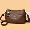 2026 Nova Bolsa de Mamãe Feminina Elegante Temperamento Simples Artística Moderna Textura de Couro Macio Grande Capacidade Para o Trabalho Casual