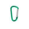 Tipo D No. 5 Mosquetones de Escalada, Hebilla para Bolsa, Gancho de Resorte, Clip para Botella de Agua de Montañismo, Clip para Luz LED, Clip de Escalada de Aleación de Aluminio