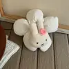 Laço de Cabelo Flor de Esponja com Bolinhas de Coelho Pequeno Macio e Fofo Scrunchie Faixa de Cabelo para Coque Feminino Corda de Cabelo Laço de Cabelo